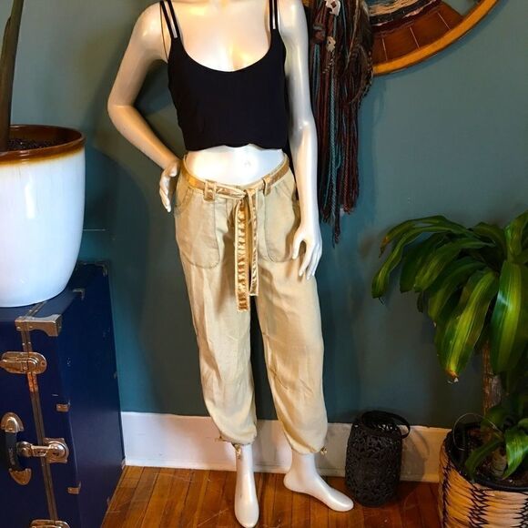 %100 SILK Drawstring bottom pants! Rare & no other - Picture 2 of 16